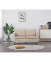 Gold Sparrow Lenox 52.5" Fabric Loveseat, Created For Macy's In Tan