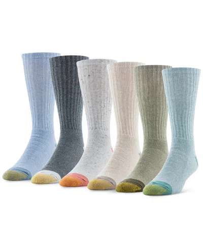 Gold Toe Men's 6-pack Casual Harrington Socks In Asst 15