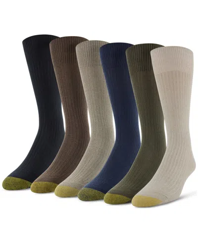 Gold Toe Men's 6-pack Casual Stanton Socks In Neutral