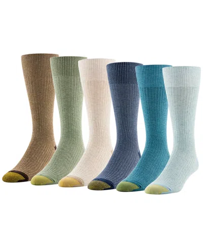 Gold Toe Men's 6-pack Casual Stanton Socks In Multi