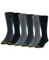 Gold Toe Men's 6-pack Casual Stanton Socks In Gray