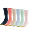 Gold Toe Men's 6-pack Cambridge Solid Crew Socks In Multi