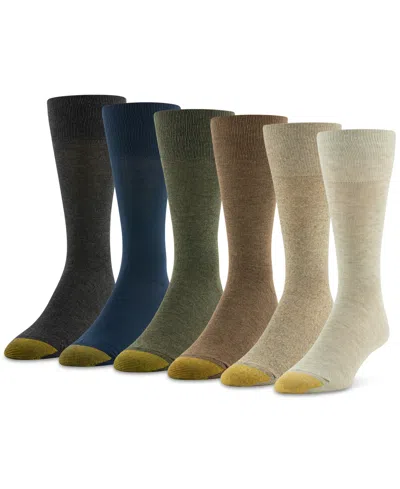 Gold Toe Men's Cambridge 6-pk. Solid Crew Socks In Asst 3