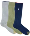 Gold Toe Men's Hampton Embroidered Crew Socks- 3-pack In Multi