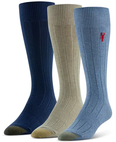 Gold Toe Men's Hampton Embroidered Socks In Asst
