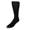 Gold Toe Men's Mercerized Cotton Over The Calf Dress Socks (pack Of 3) In Black