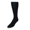 Gold Toe Men's Mercerized Cotton Over The Calf Dress Socks (pack Of 3) In Blue