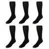 Gold Toe Men's Metropolitan Moisture Control Otc Socks (pack Of 6) In Black