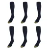 Gold Toe Men's Metropolitan Moisture Control Otc Socks (pack Of 6) In Blue