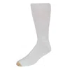 Gold Toe Men's Mid Calf Fluffies Socks (pack Of 3) In White