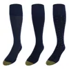 Gold Toe Men's Over The Calf Moisture Control Fashion Socks (pack Of 3) In Multi
