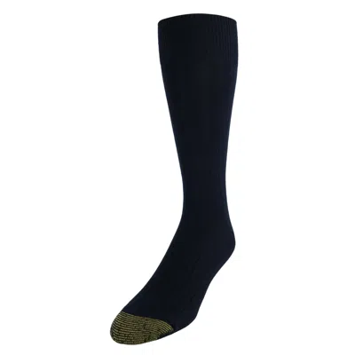 Gold Toe Mens Hampton Casual Dress Socks (pack Of 3) In Black