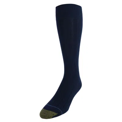 Gold Toe Mens Hampton Casual Dress Socks (pack Of 3) In Blue