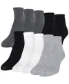 Gold Toe Women's 10-pack Casual Cushion Heel And Toe Ankle Socks In Assorted