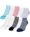 Gold Toe Women's 10-pack Casual Cushion Heel And Toe No-show Socks In Multi