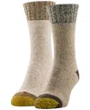 Gold Toe Women's 2-pack Full Cushion Nep Crew Socks In Brown