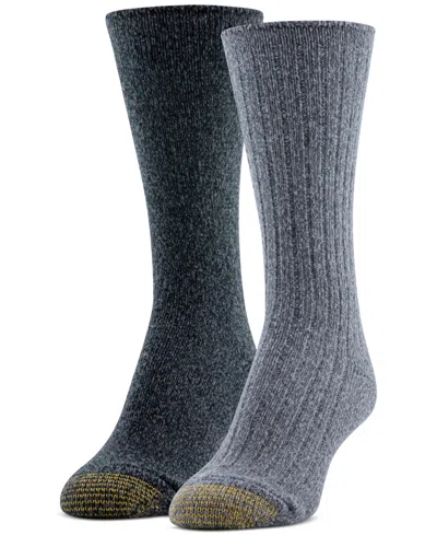 Gold Toe Women's 2-pk. Casual Supersoft Crew Socks In Blue