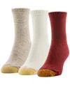 Gold Toe Women's 3-pack Fuzzy Midi Crew Socks In Multi