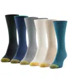 Gold Toe Women's 6-pk. Ribbed Crew Socks 4585f5 In Multi