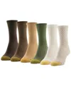 Gold Toe Women's 6-pack Check Texture Midi Socks In Multi