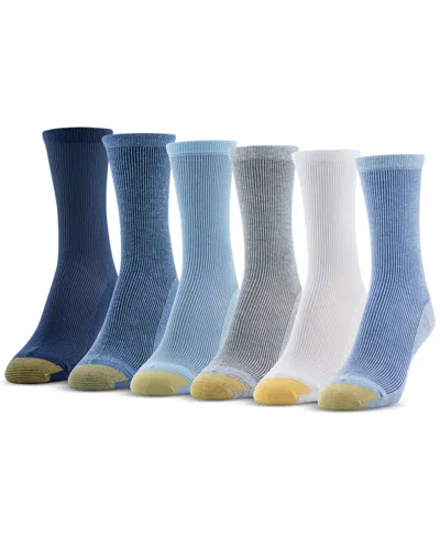 Gold Toe Women's 6-pk. Refined Rib Perfect Fit Socks In Asst 2