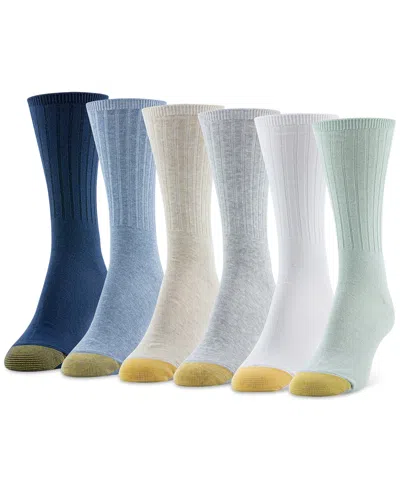 Gold Toe Women's 6-pk. Ribbed Crew Socks 4585s5