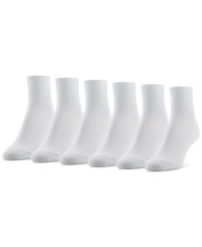 Gold Toe Women's 6-pk. Simple Ribbed Quarter Socks Gtdl0155r06