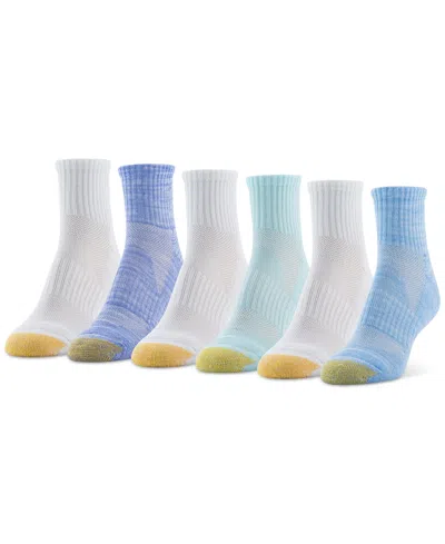 Gold Toe Women's 6-pk. Sport Half-cushion Quarter Socks 5825s5 In Asst 1