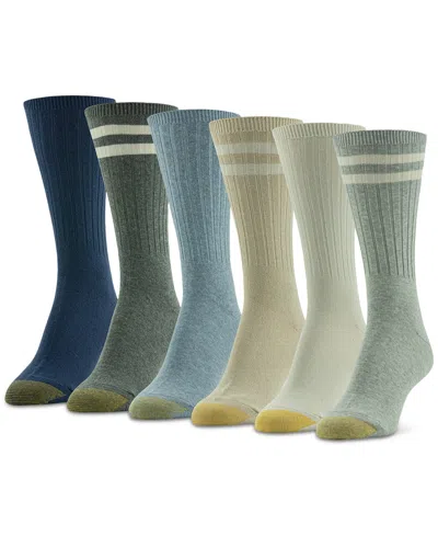 Gold Toe Women's 6-pk. Casual Ribbed Crew Socks In Asst.