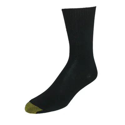 Gold Toe Women's Extended Size Turn Cuff Anklet (6 Pair Pack) In Black