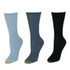 Gold Toe Women's Non Binding Ribbed Crew Socks (3 Pair Pack) In Multi