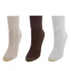 Gold Toe Women's Turn Cuff Bermuda Socks (3 Pair Pack) In Multi