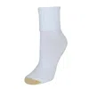 Gold Toe Women's Turn Cuff Bermuda Socks (3 Pair Pack) In White