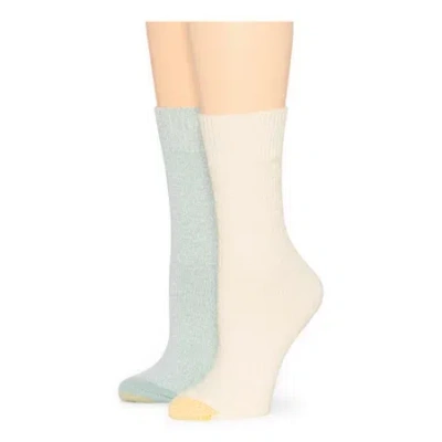 Gold Toe Womens 2 Pair Crew Socks In Gray