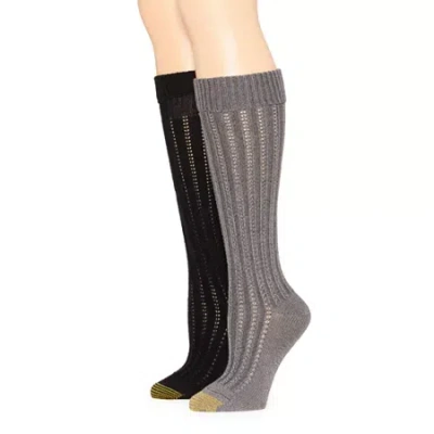 Gold Toe Womens 2 Pair Knee High Socks In Gray