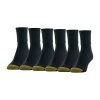 Gold Toe Womens 6 Pair Plus Tall Turncuff Socks In Black