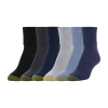 Gold Toe Womens 6 Pair Plus Tall Turncuff Socks In Blue