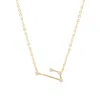 Gold Trip Women's Aries Zodiac Constellation Necklace In Gold In Gold