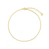 Gold Trip Women's Beaded Chain Anklet In Gold In Gold