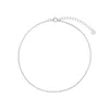 Gold Trip Women's Beaded Chain Anklet In Silver In Gray