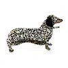 Gold Trip Women's Black / White Spotty Dachshund Claw Clip In Black