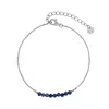 Gold Trip Women's Blue / Silver Blue Lapis Beads Bracelet In Silver In Metallic