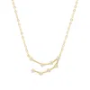 Gold Trip Women's Capricorn Zodiac Constellation Necklace In Gold In Gold