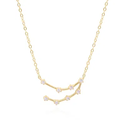 Gold Trip Women's Capricorn Zodiac Constellation Necklace In Gold