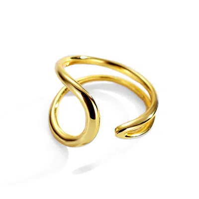 Gold Trip Women's Cascade Open Ring In Gold