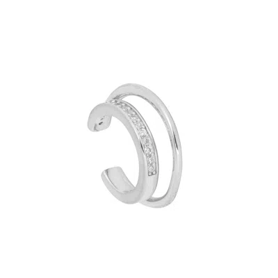 Gold Trip Women's Celestial Ear Cuff In Silver
