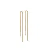 Gold Trip Women's Chain Threader Earrings In Gold
