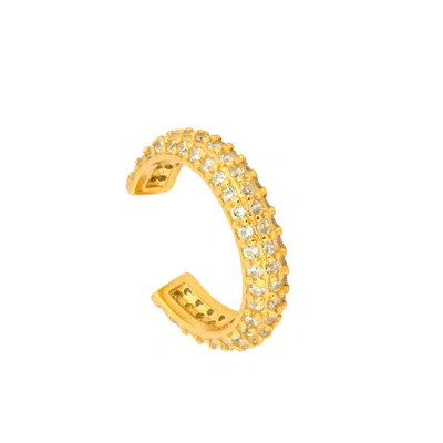 Gold Trip Women's Crystal Aura Ear Cuff In Gold