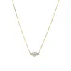 Gold Trip Women's Crystal Cluster Necklace In Gold