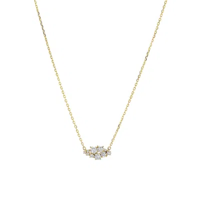 Gold Trip Women's Crystal Cluster Necklace In Gold